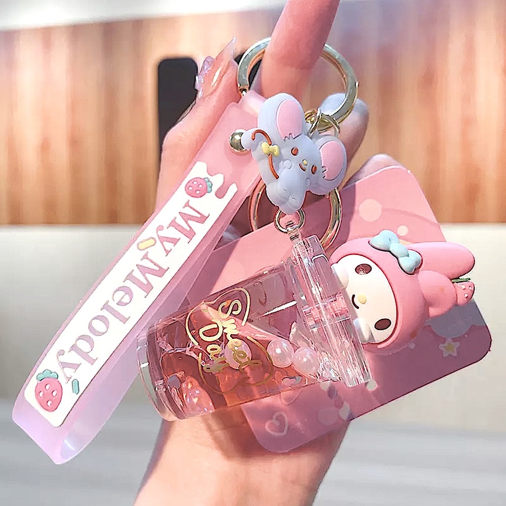 My Melody Boba Tea Keychain